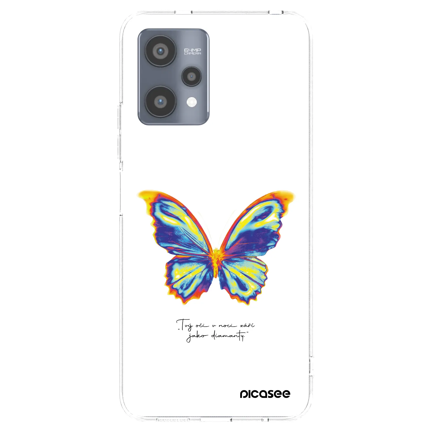 Picasee silikonski prozorni ovitek za Realme 9 Pro 5G - Diamanty White
