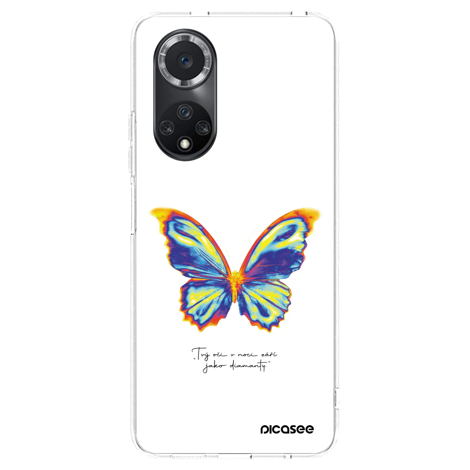 Picasee silikonski prozorni ovitek za Huawei Nova 9 SE - Diamanty White