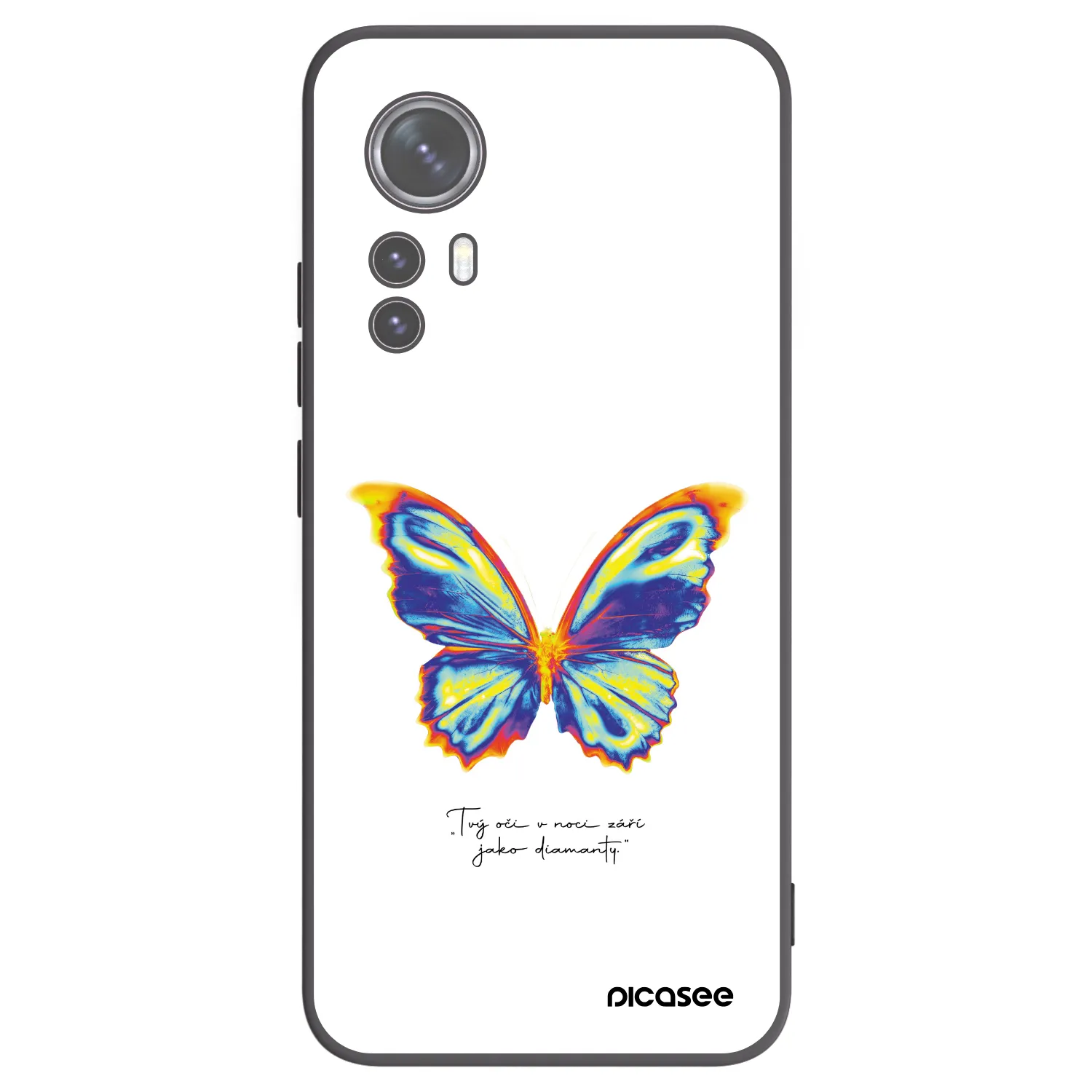 Picasee silikonski črni ovitek za Xiaomi 12 - Diamanty White