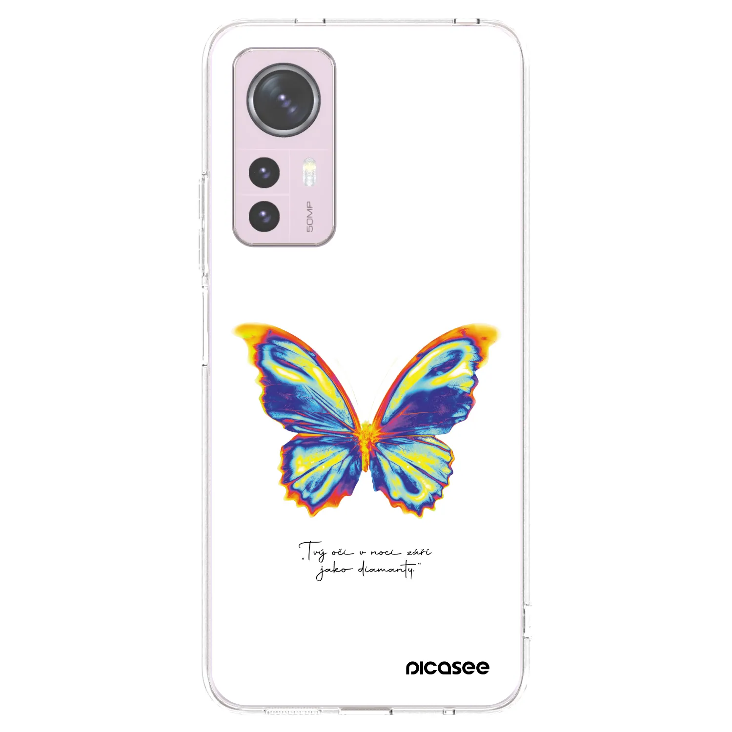 Picasee silikonski prozorni ovitek za Xiaomi 12 - Diamanty White