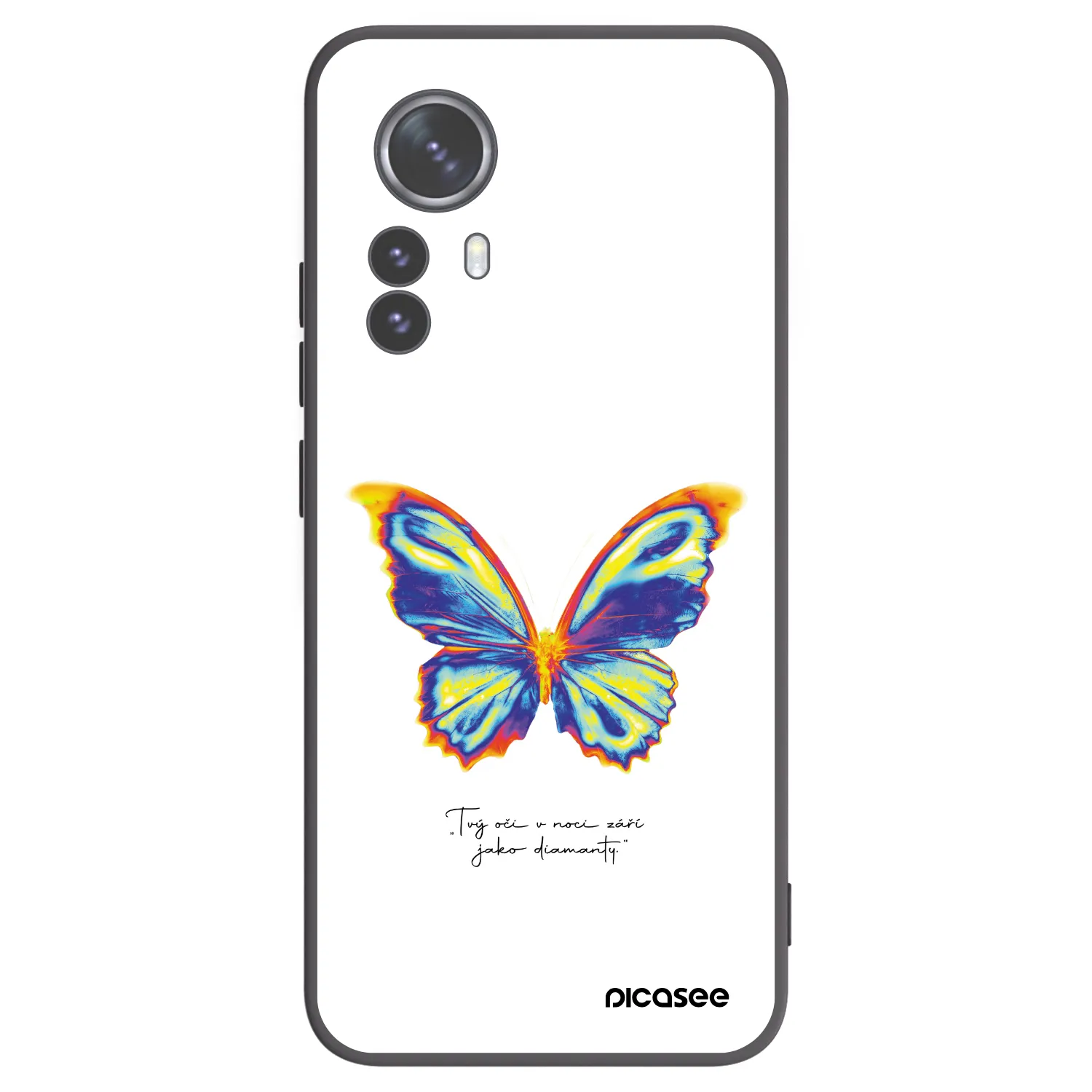 Picasee silikonski črni ovitek za Xiaomi 12 Pro - Diamanty White