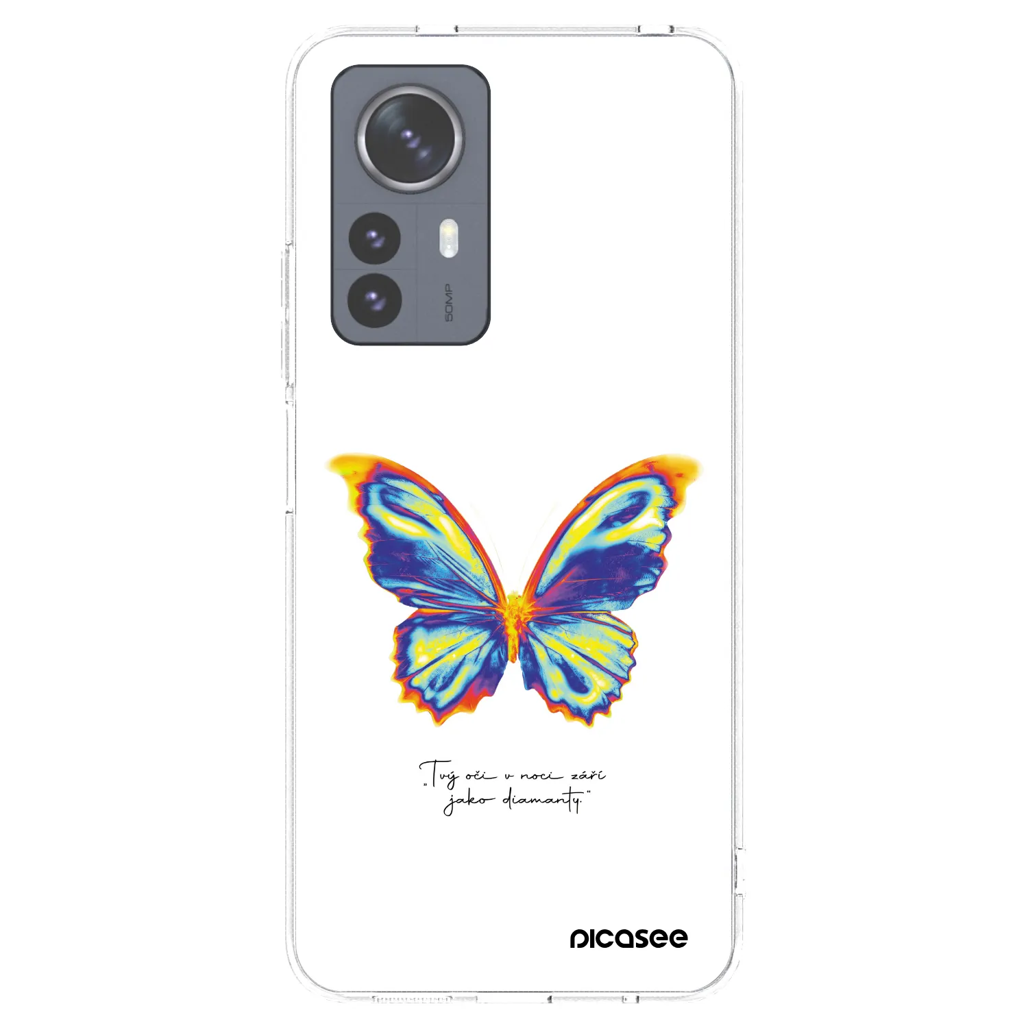 Picasee silikonski prozorni ovitek za Xiaomi 12 Pro - Diamanty White