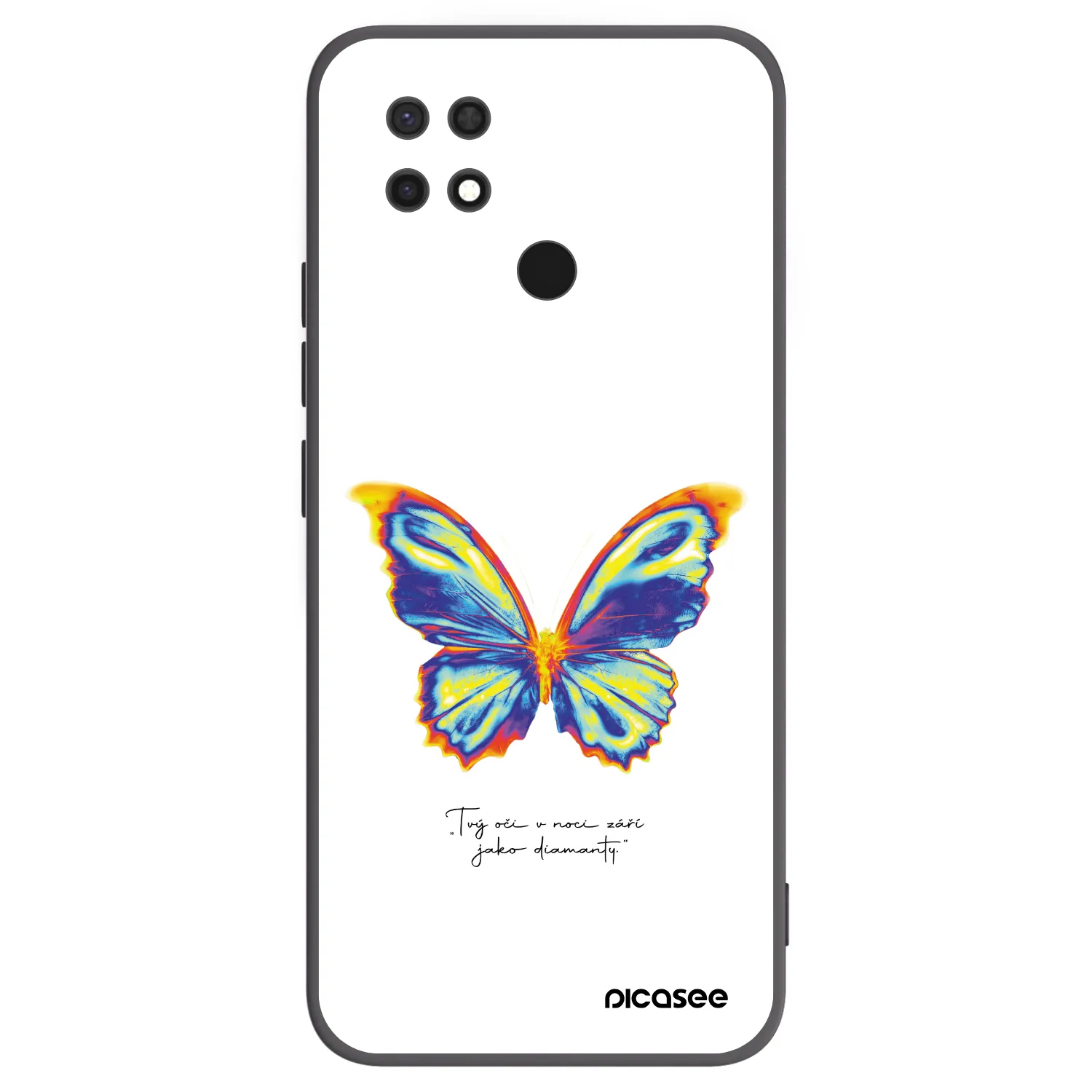 Picasee silikonski črni ovitek za Xiaomi Redmi 10C - Diamanty White