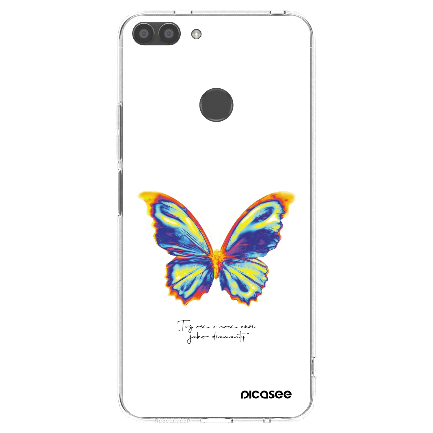 Picasee silikonski prozorni ovitek za Huawei P Smart - Diamanty White