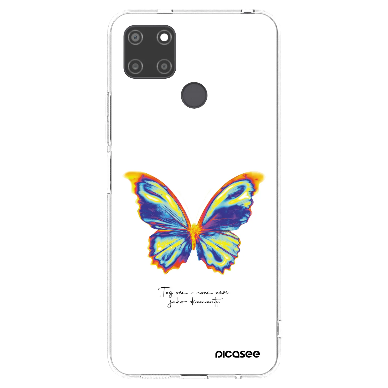 Picasee silikonski prozorni ovitek za Realme C21Y - Diamanty White