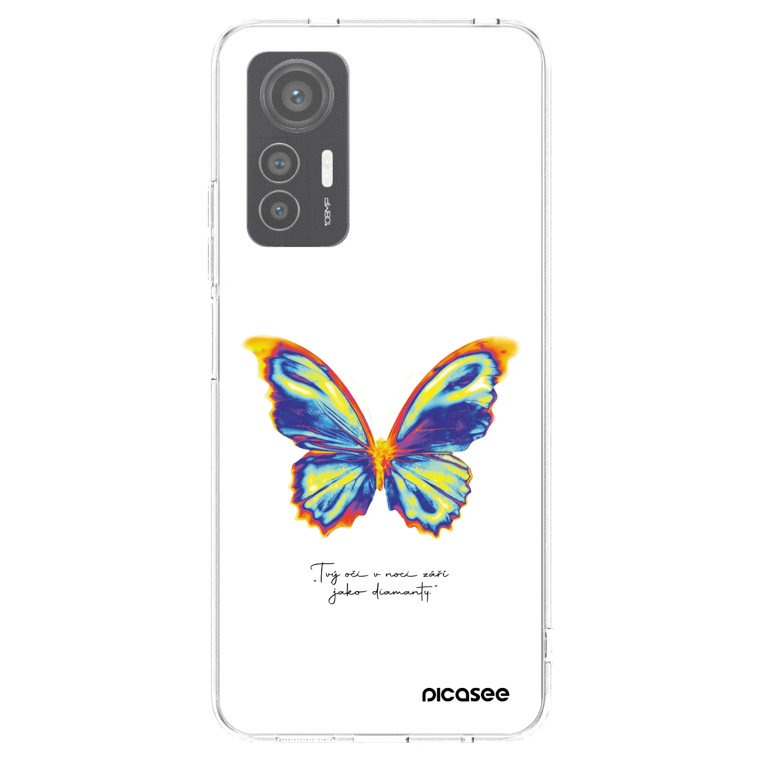 Picasee silikonski prozorni ovitek za Xiaomi 12 Lite - Diamanty White