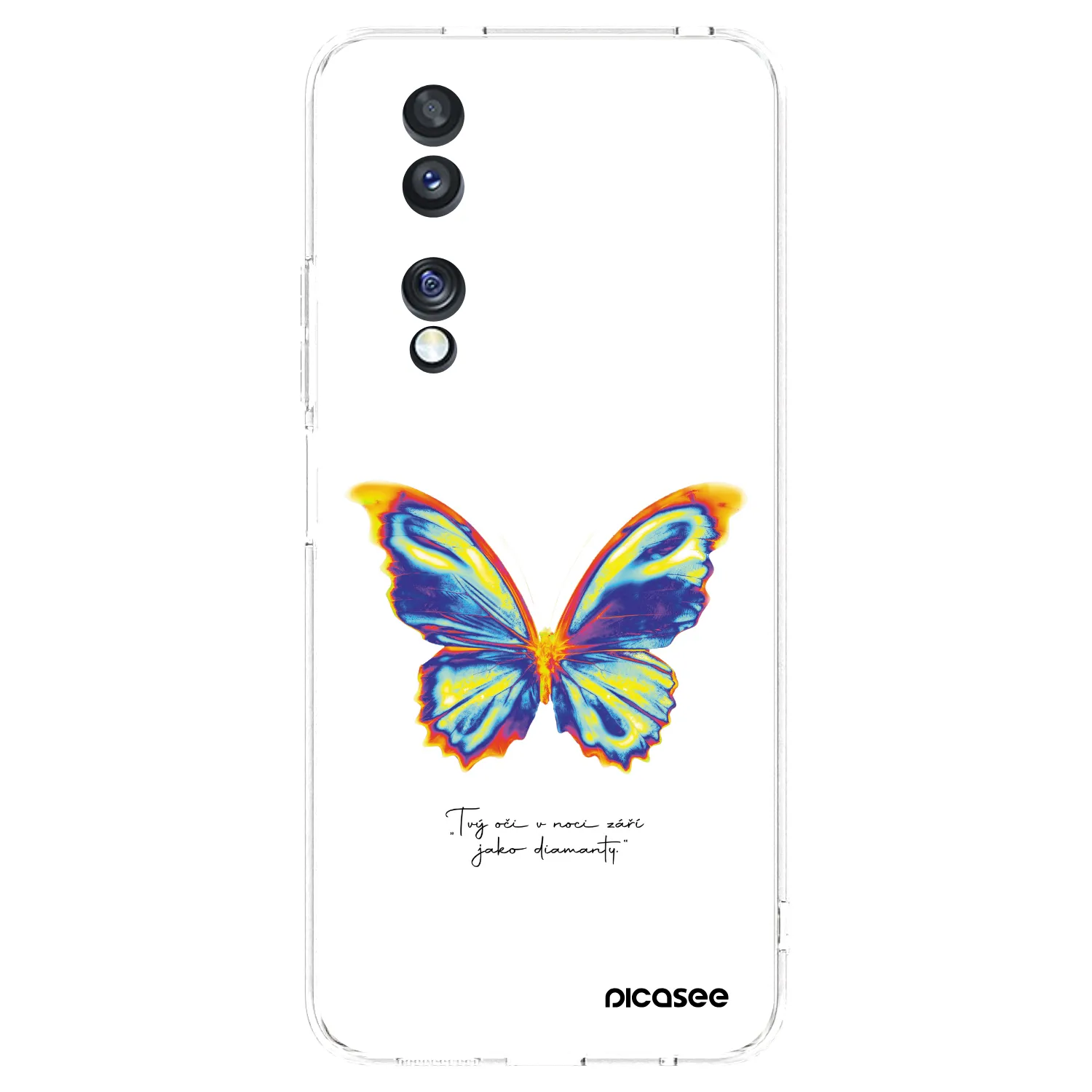Picasee silikonski prozorni ovitek za Honor 70 - Diamanty White