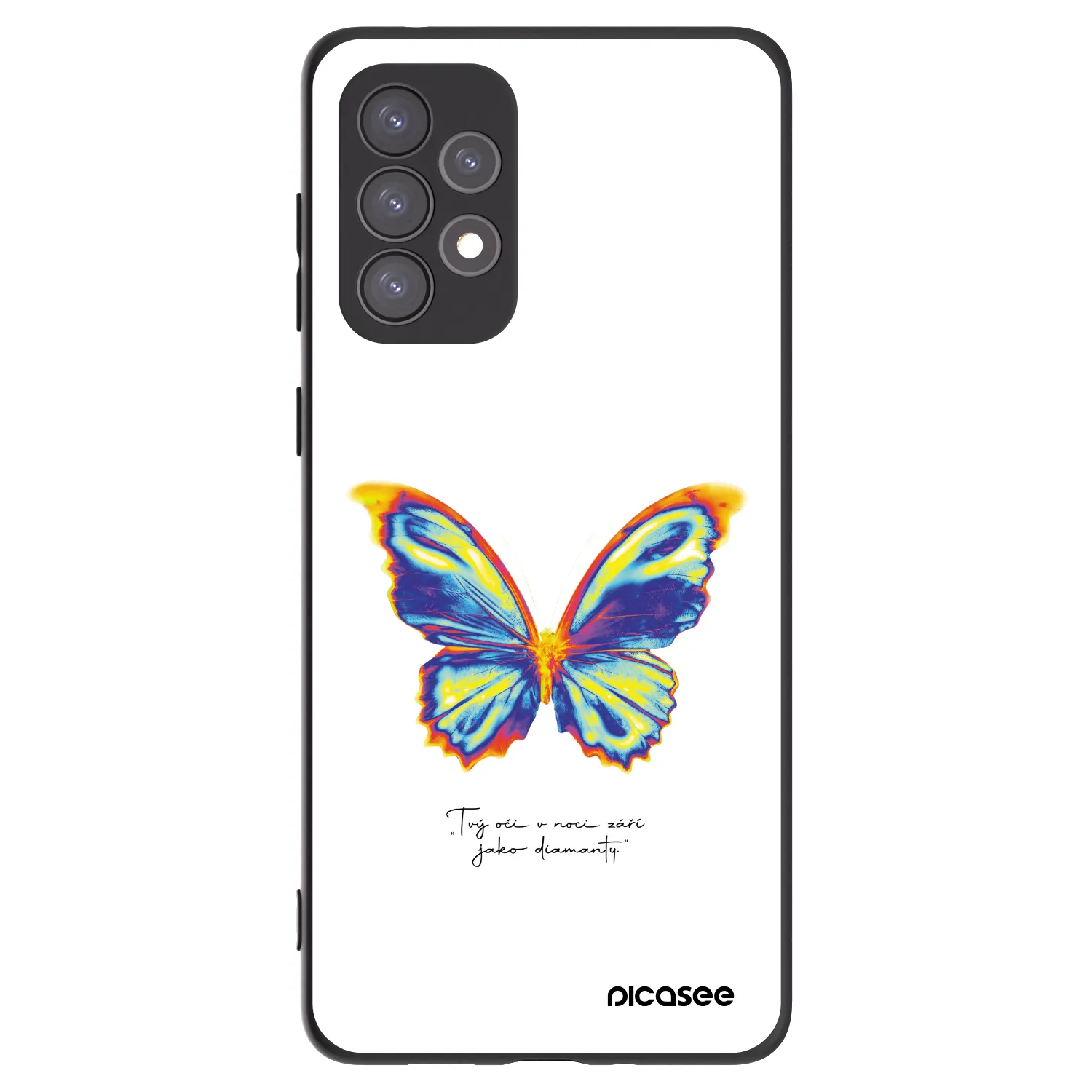 Picasee silikonski črni ovitek za Samsung Galaxy A73 5G - Diamanty White