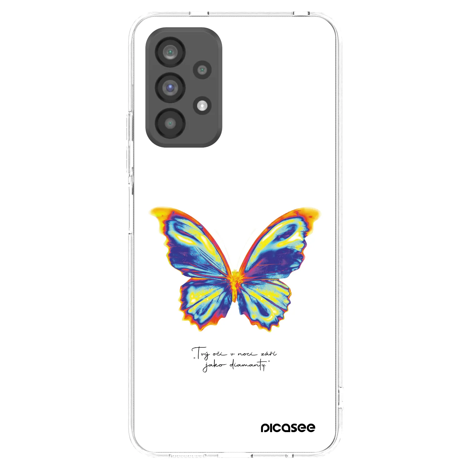 Picasee silikonski prozorni ovitek za Samsung Galaxy A73 5G - Diamanty White