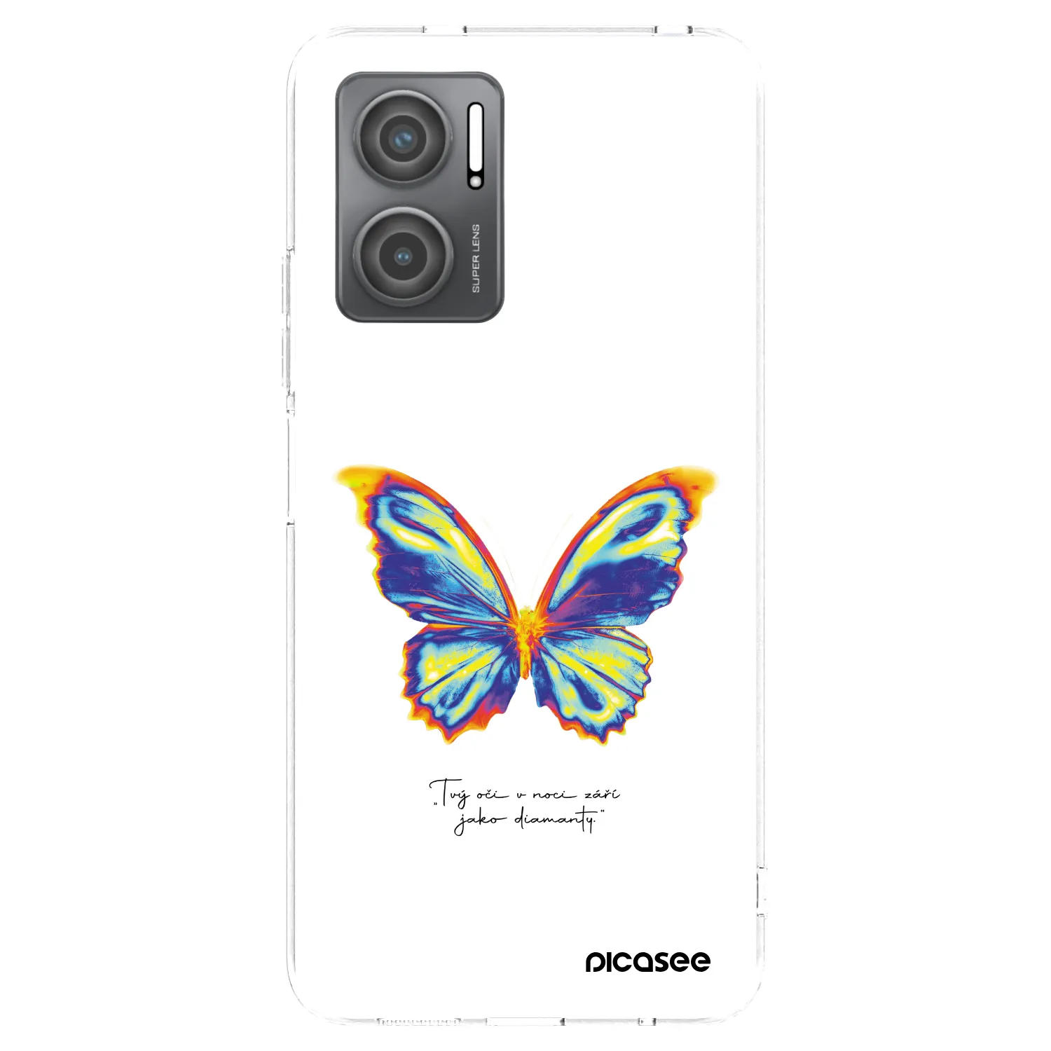 Picasee silikonski prozorni ovitek za Xiaomi Redmi 10 5G - Diamanty White