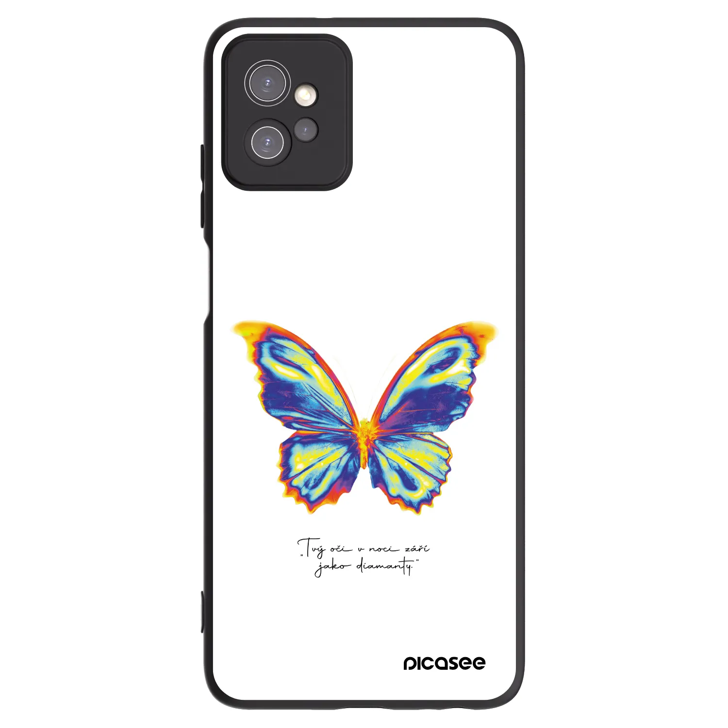 Picasee silikonski črni ovitek za Motorola Moto G32 - Diamanty White