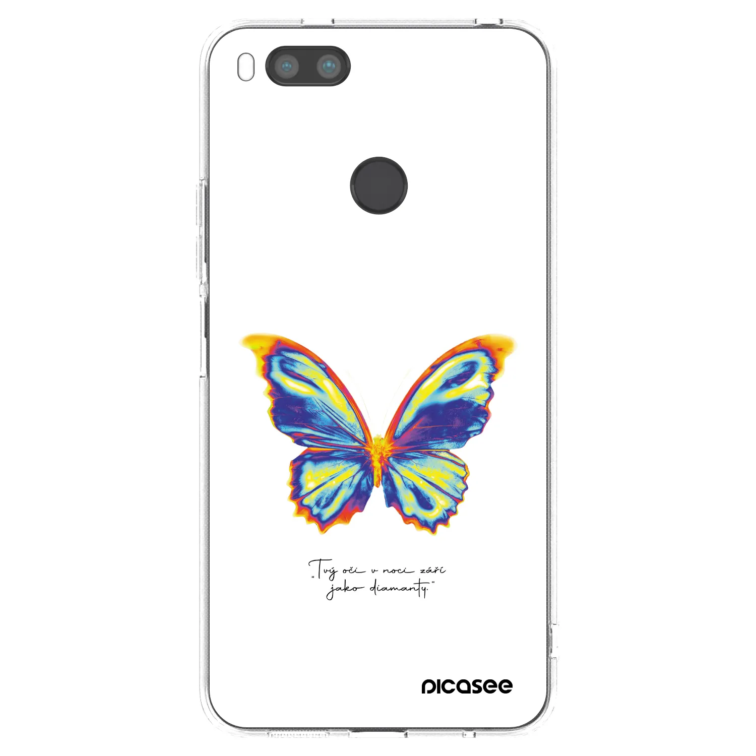 Picasee silikonski prozorni ovitek za Xiaomi Redmi A1 - Diamanty White