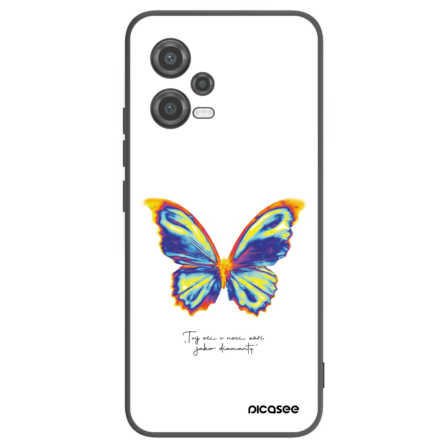 Picasee silikonski črni ovitek za Xiaomi Poco X5 - Diamanty White