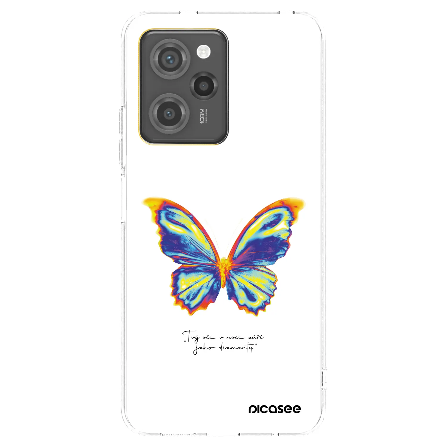 Picasee silikonski prozorni ovitek za Xiaomi Poco X5 Pro - Diamanty White