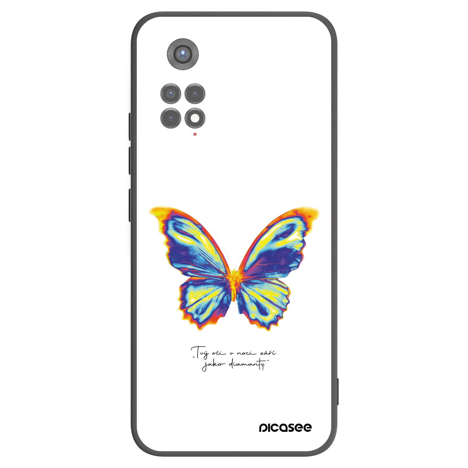 Picasee silikonski črni ovitek za Xiaomi Redmi Note 11S 5G - Diamanty White