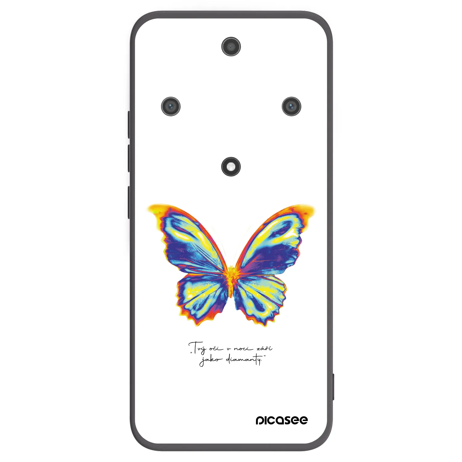 Picasee silikonski črni ovitek za Honor Magic5 Lite 5G - Diamanty White