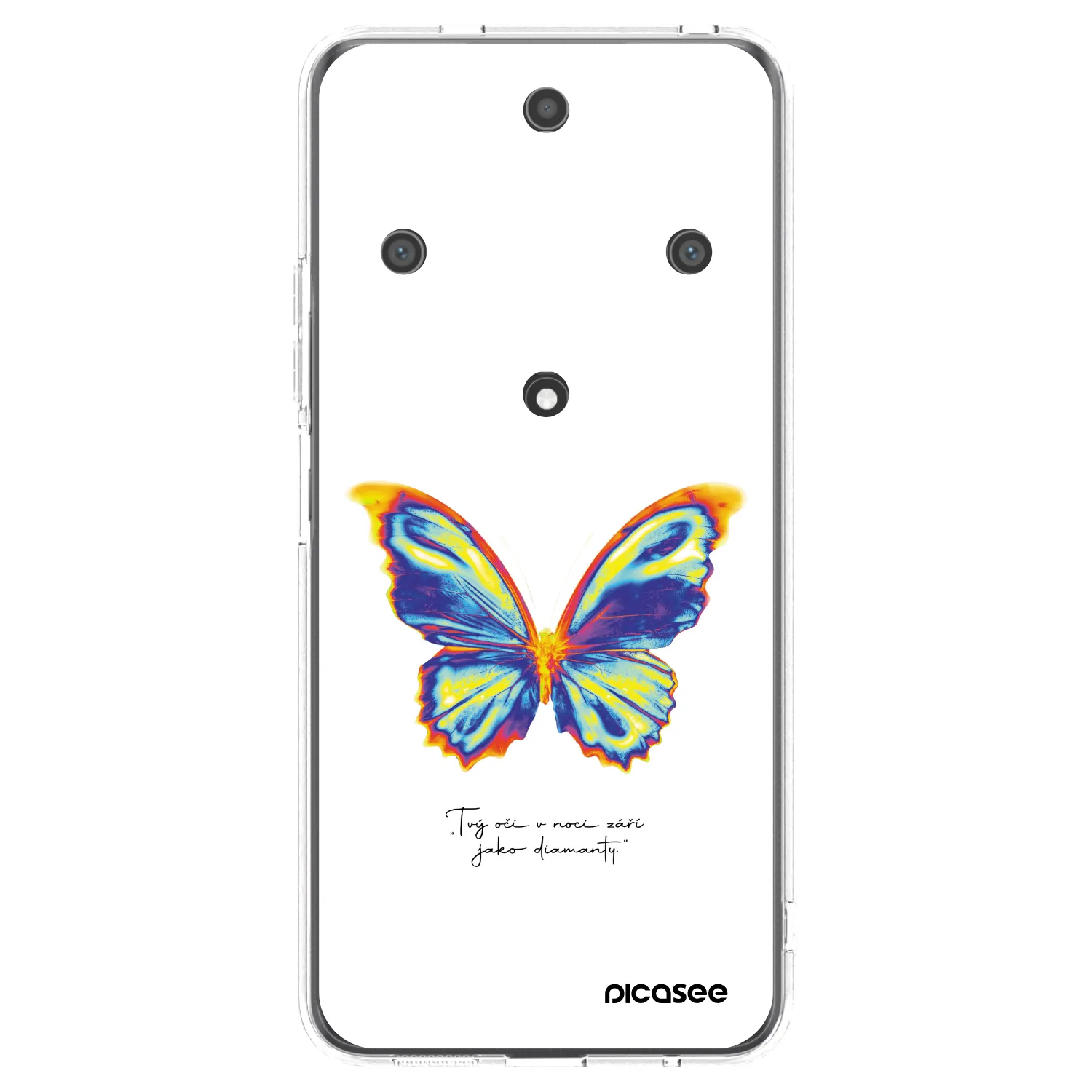 Picasee silikonski prozorni ovitek za Honor Magic5 Lite 5G - Diamanty White