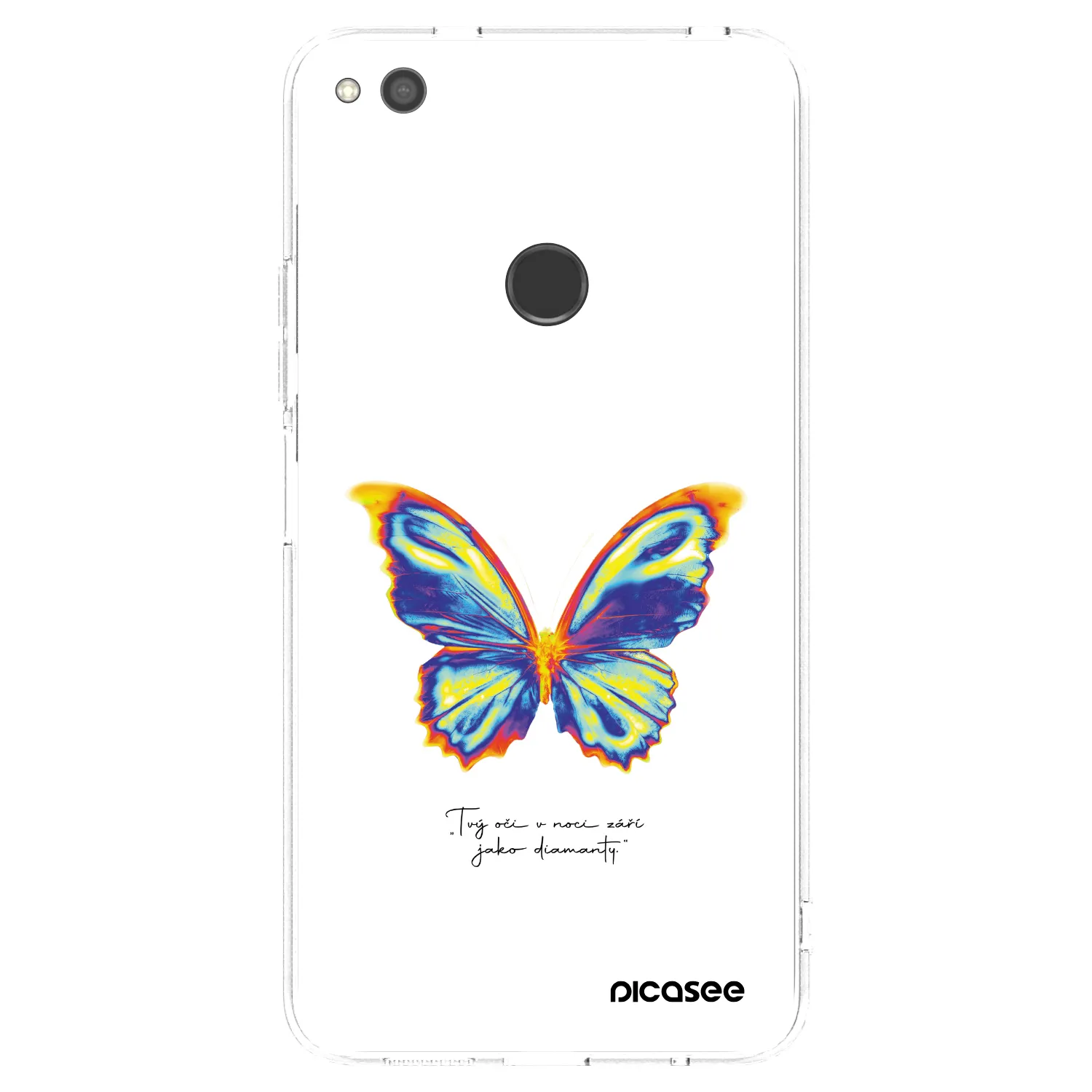 Picasee silikonski prozorni ovitek za Huawei P9 Lite 2017 - Diamanty White