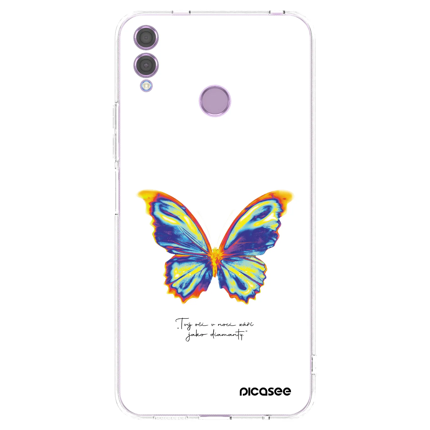 Picasee silikonski prozorni ovitek za Honor 8X - Diamanty White