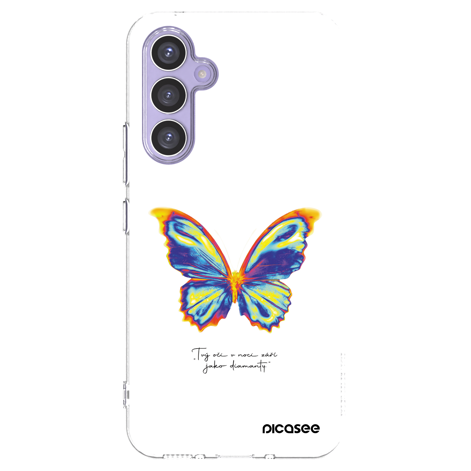 Picasee silikonski prozorni ovitek za Samsung Galaxy A54 5G A546B - Diamanty White