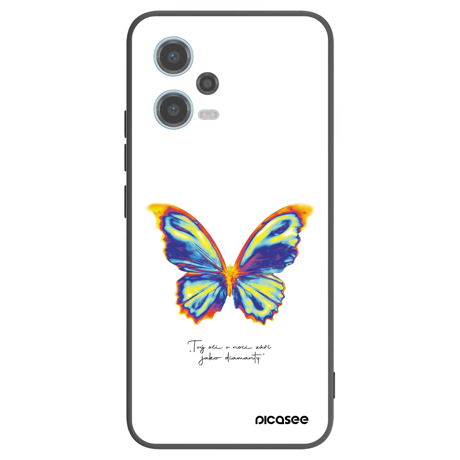 Picasee silikonski črni ovitek za Xiaomi Redmi Note 12 5G - Diamanty White
