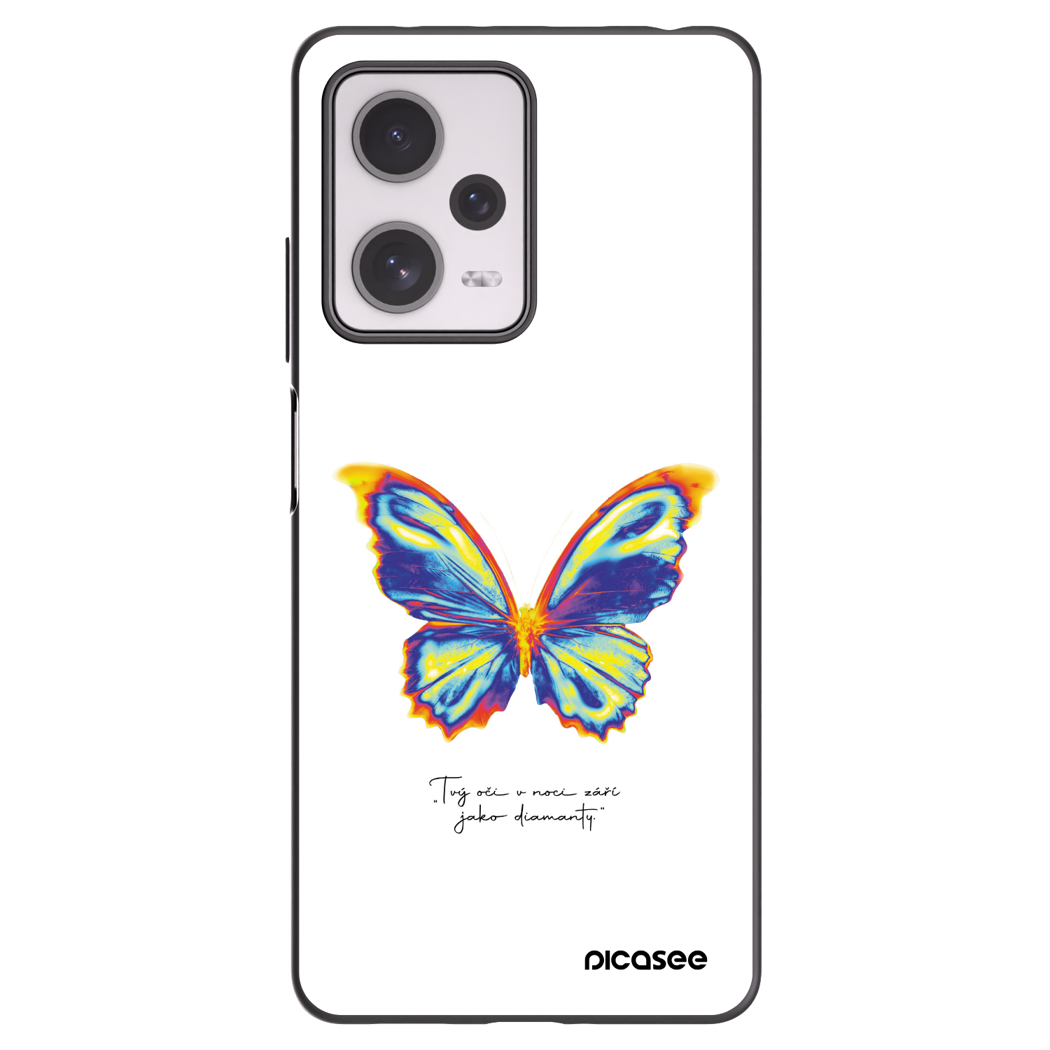 Picasee silikonski črni ovitek za Xiaomi Redmi Note 12 Pro+ 5G - Diamanty White