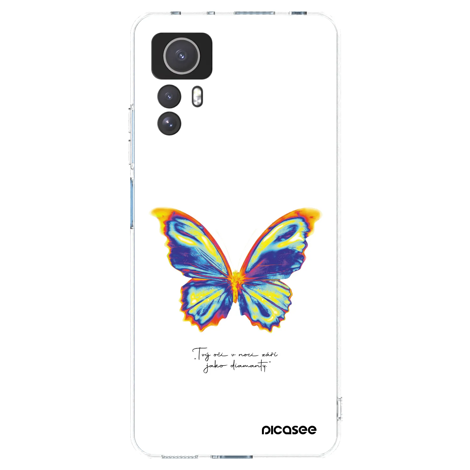 Picasee silikonski prozorni ovitek za Xiaomi Redmi Note 12S - Diamanty White