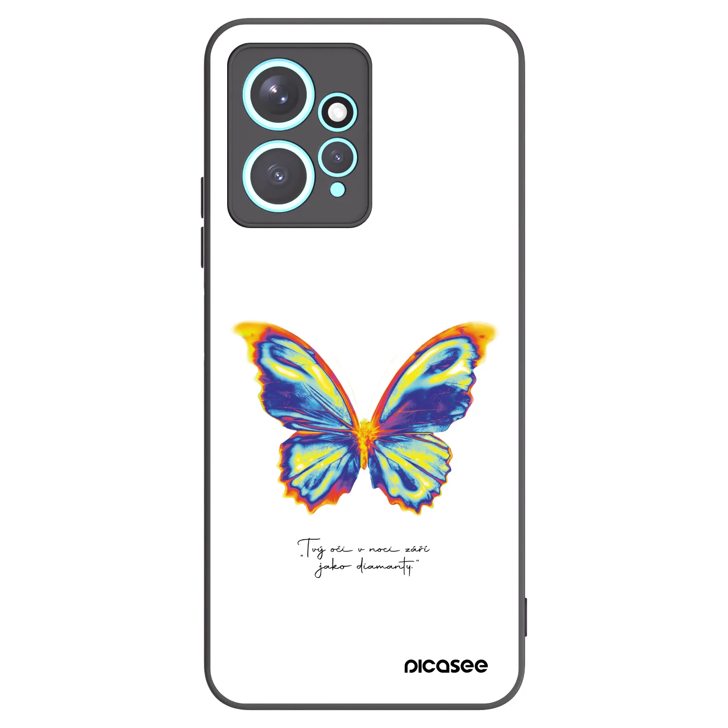 Picasee silikonski črni ovitek za Xiaomi Redmi Note 12 4G - Diamanty White