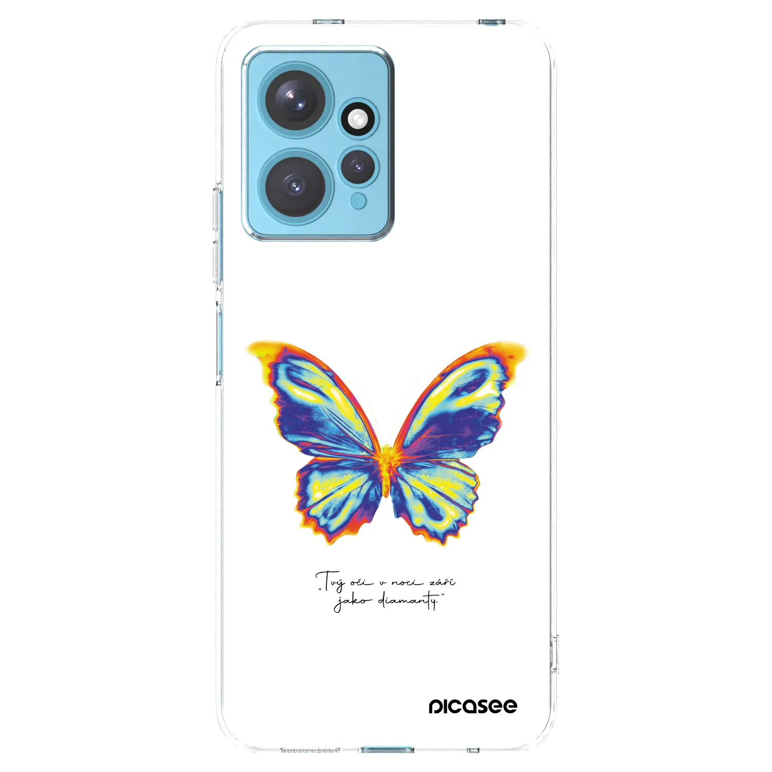 Picasee silikonski prozorni ovitek za Xiaomi Redmi Note 12 4G - Diamanty White