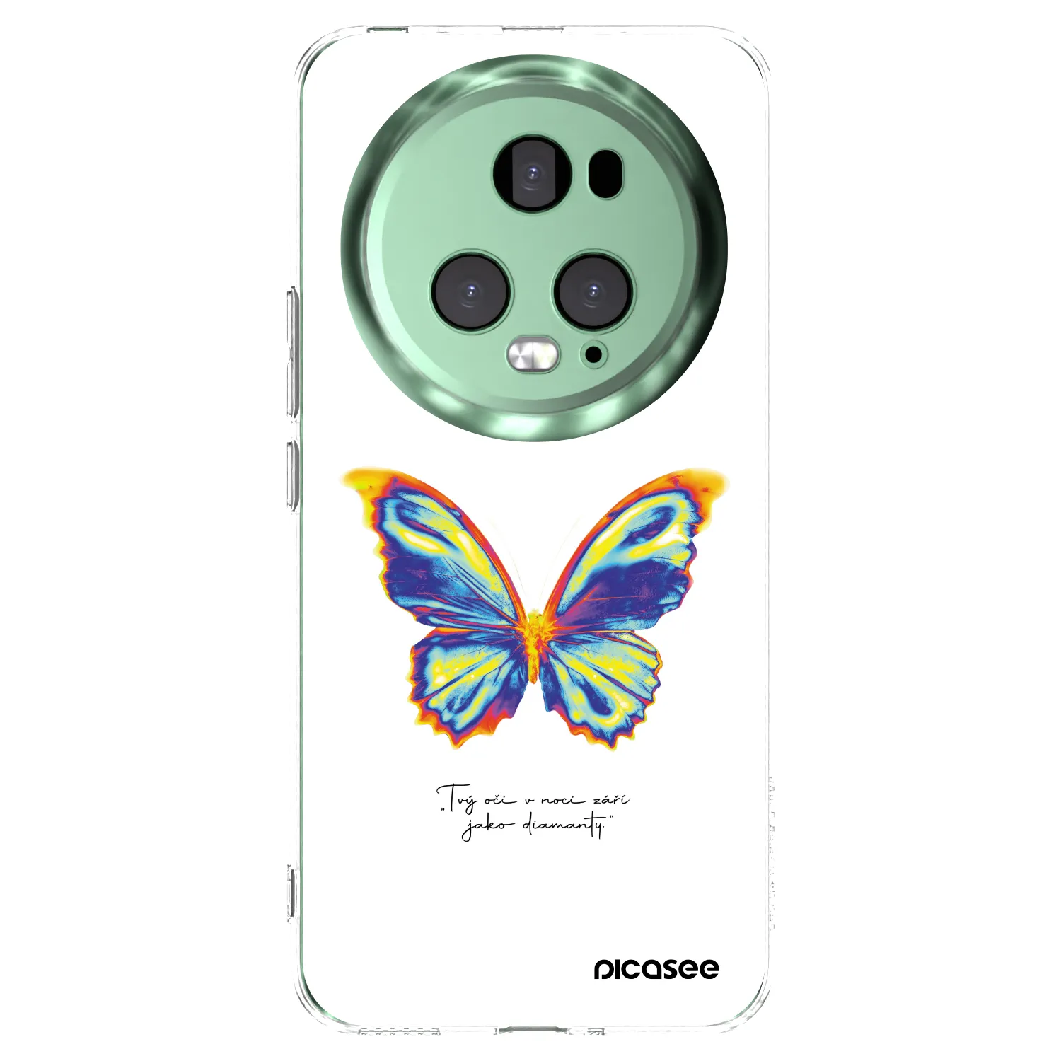 Picasee silikonski prozorni ovitek za Honor Magic5 Pro - Diamanty White