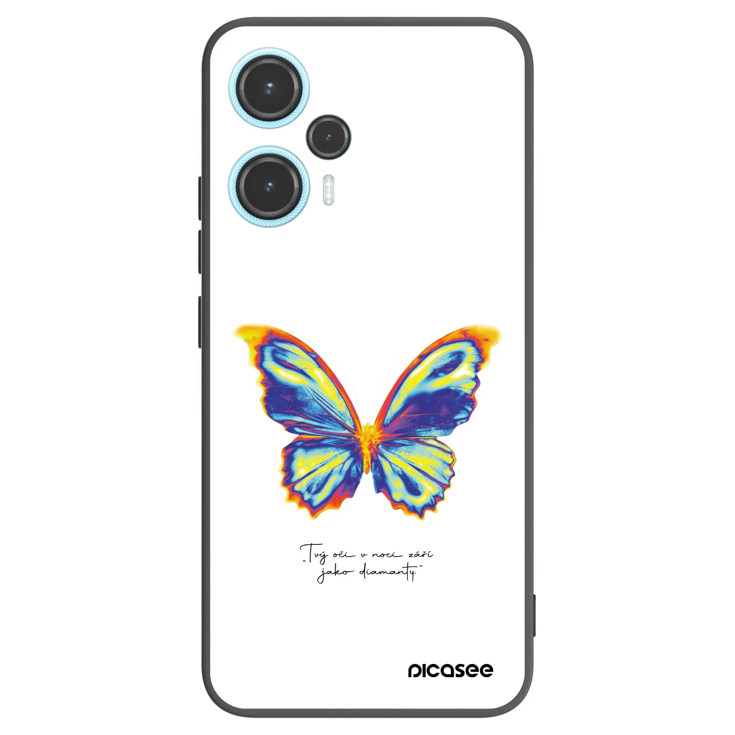 Picasee silikonski črni ovitek za Xiaomi Poco F5 - Diamanty White