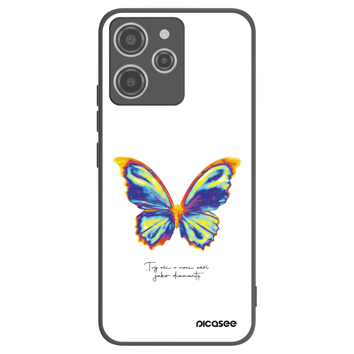 Picasee silikonski črni ovitek za Xiaomi Redmi 12 4G - Diamanty White