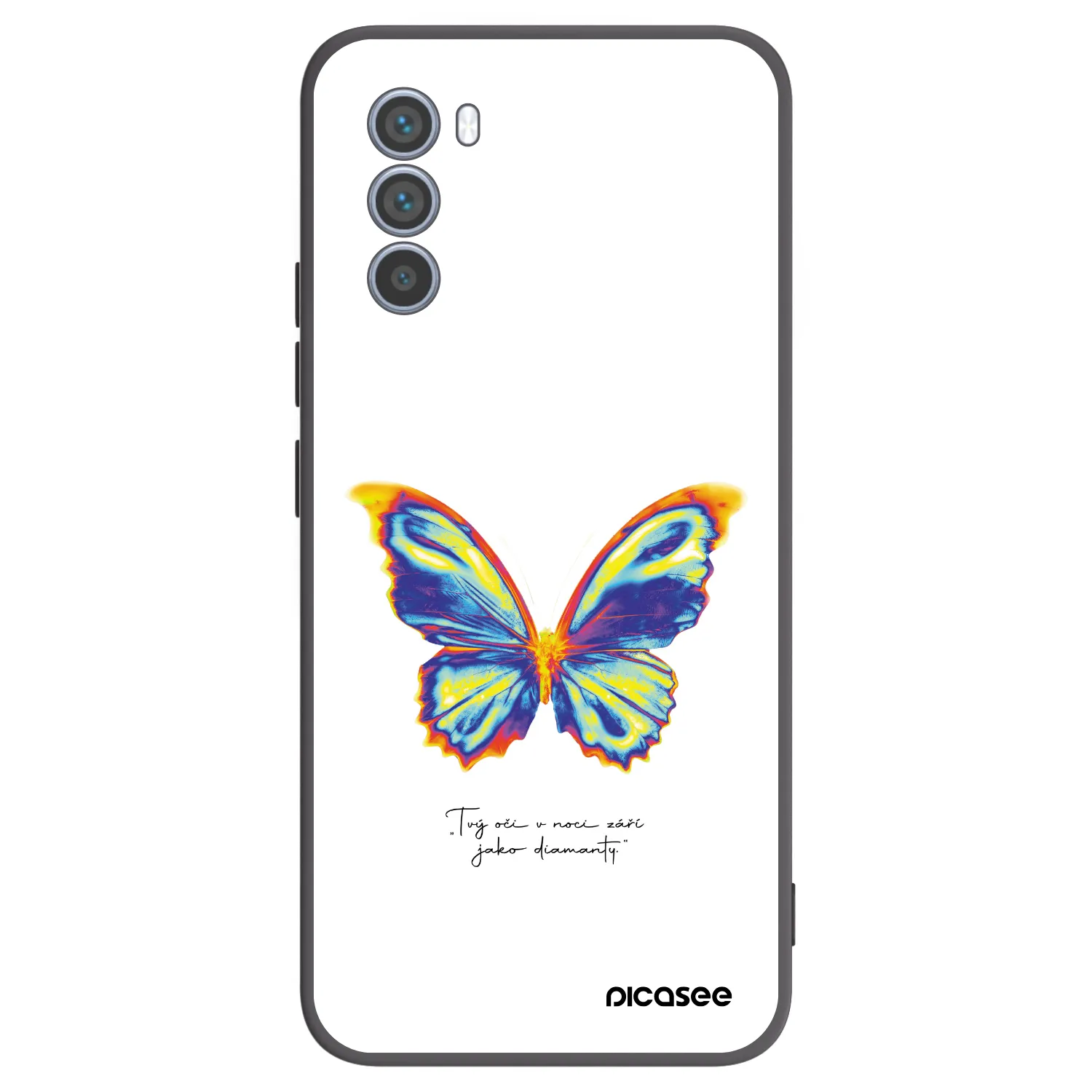 Picasee silikonski črni ovitek za Motorola Moto G62 - Diamanty White