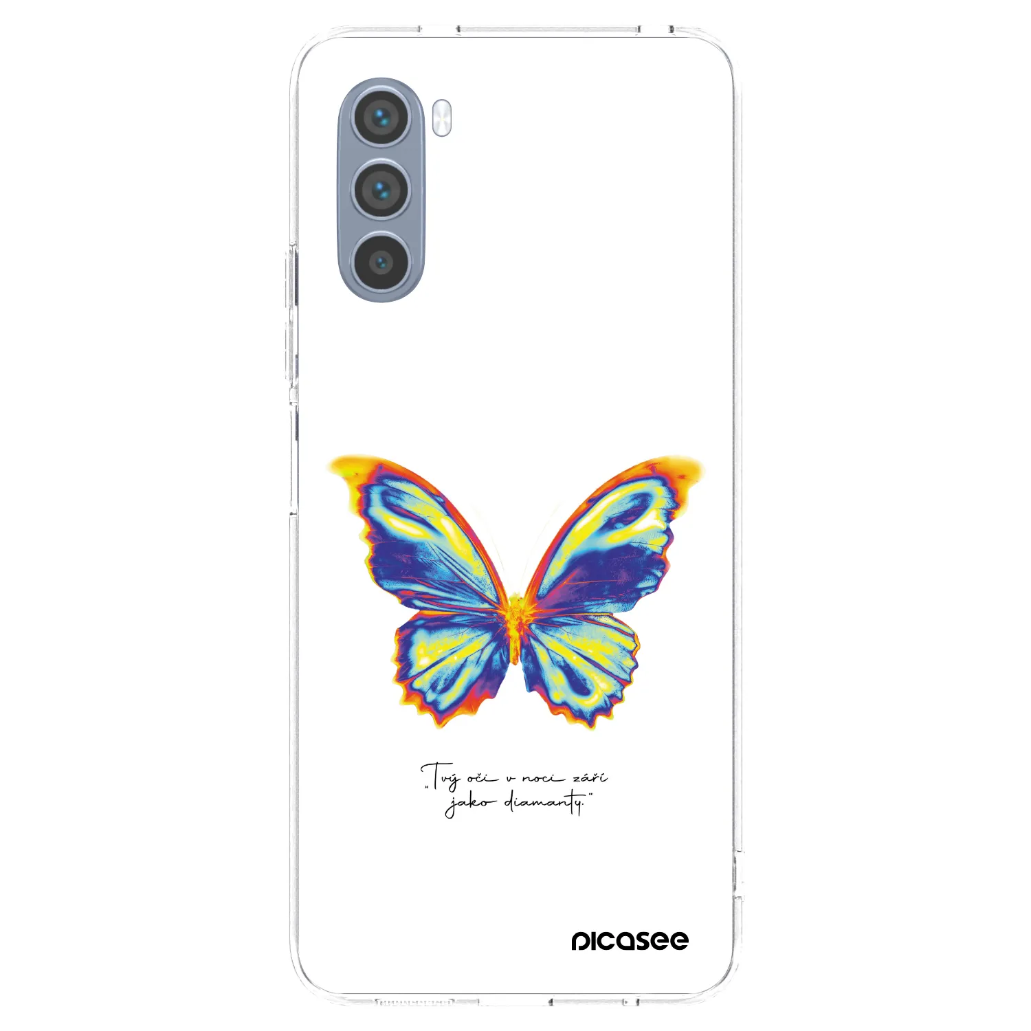 Picasee silikonski prozorni ovitek za Motorola Moto G62 - Diamanty White
