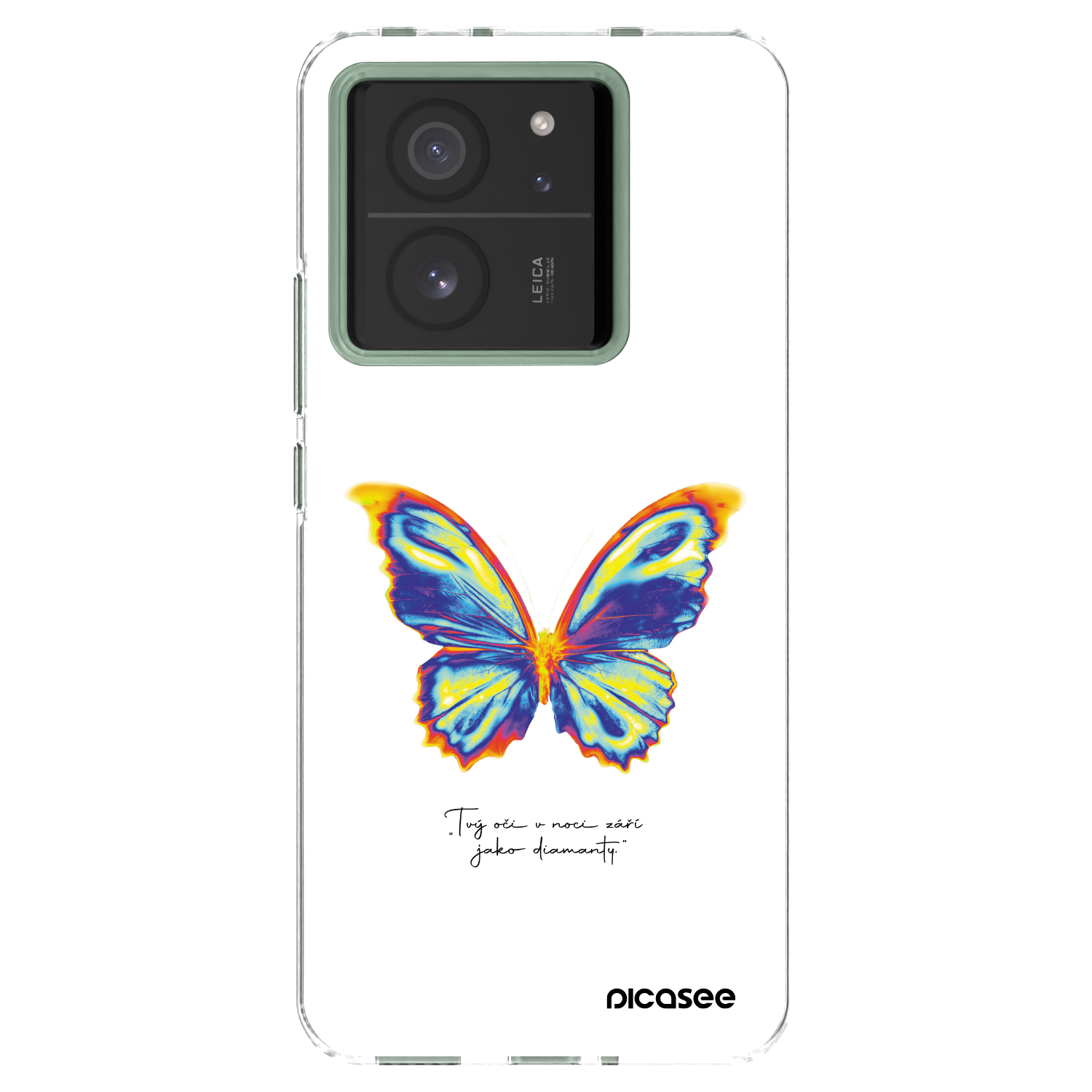 Picasee silikonski prozorni ovitek za Xiaomi 13T Pro - Diamanty White