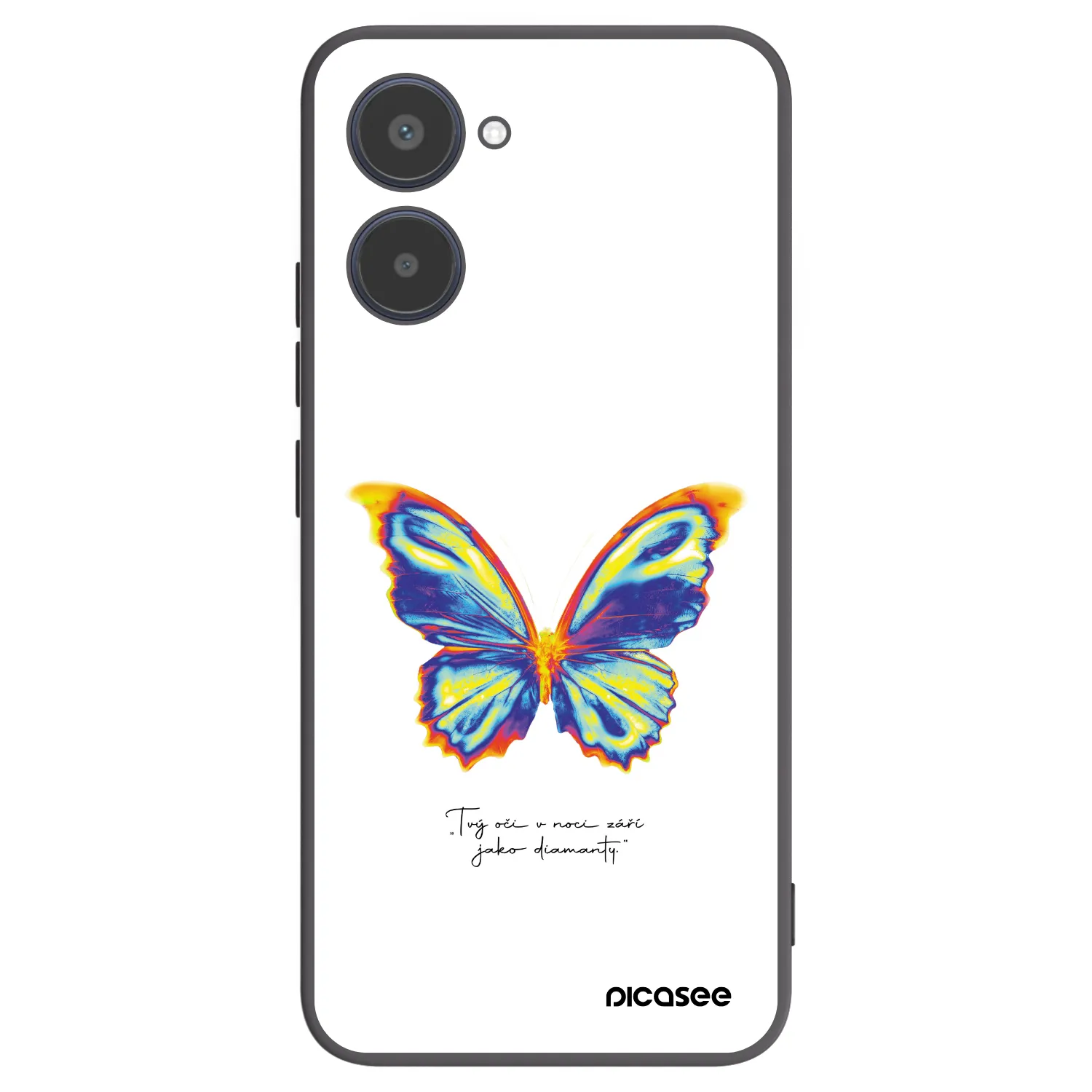 Picasee silikonski črni ovitek za Realme 10 4G - Diamanty White