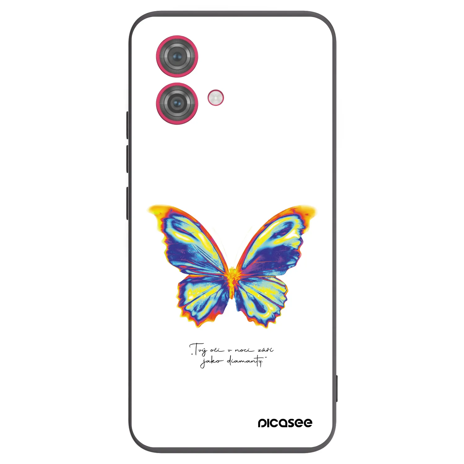 Picasee silikonski črni ovitek za Motorola Moto G84 5G - Diamanty White