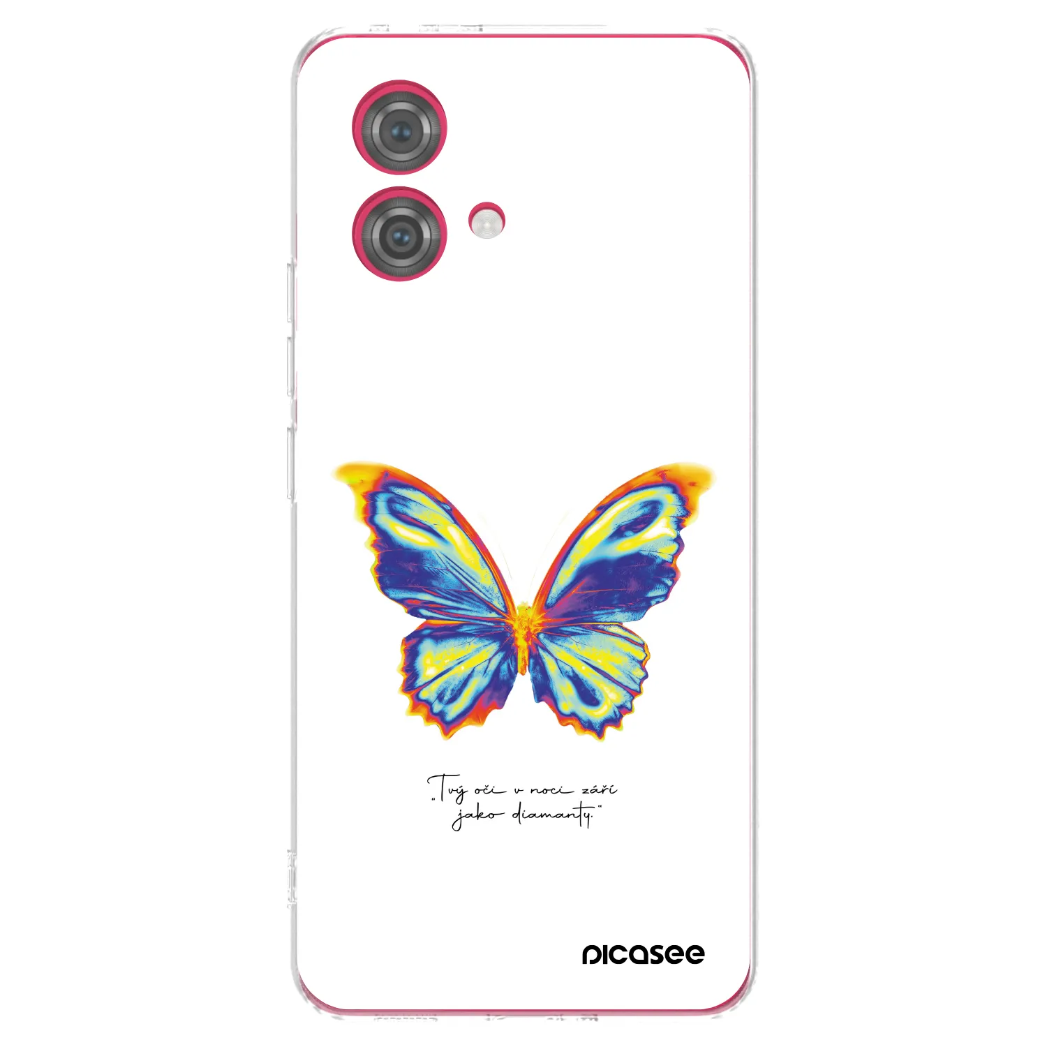 Picasee silikonski prozorni ovitek za Motorola Moto G84 5G - Diamanty White