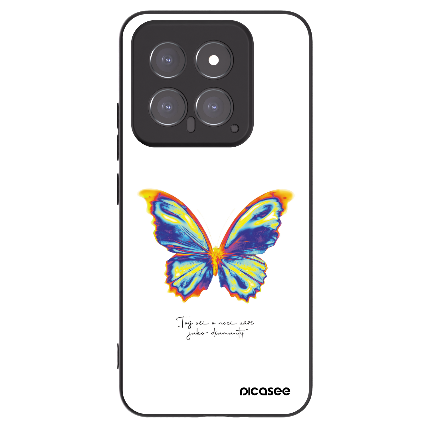 Picasee silikonski črni ovitek za Xiaomi 14 - Diamanty White