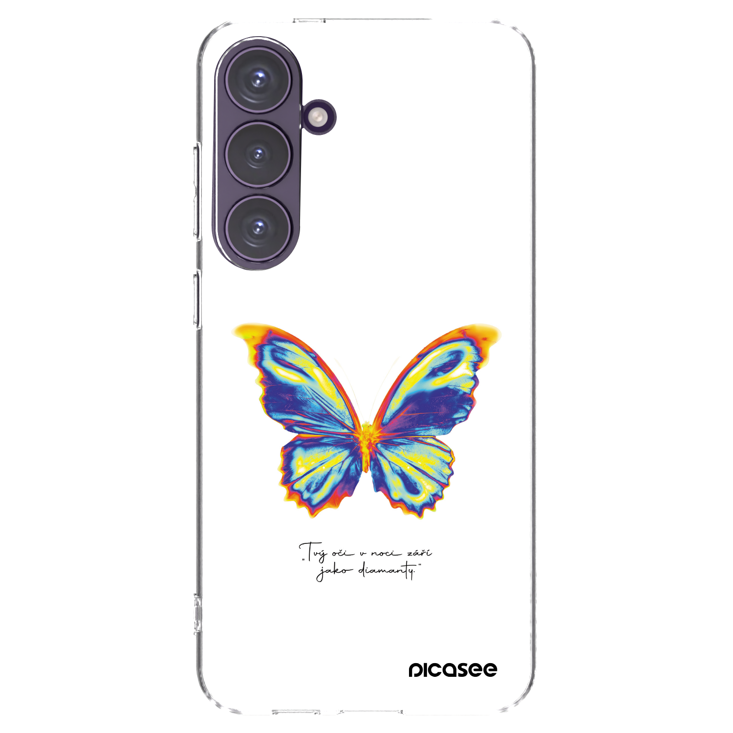 Picasee silikonski prozorni ovitek za Samsung Galaxy S24+ S926B 5G - Diamanty White