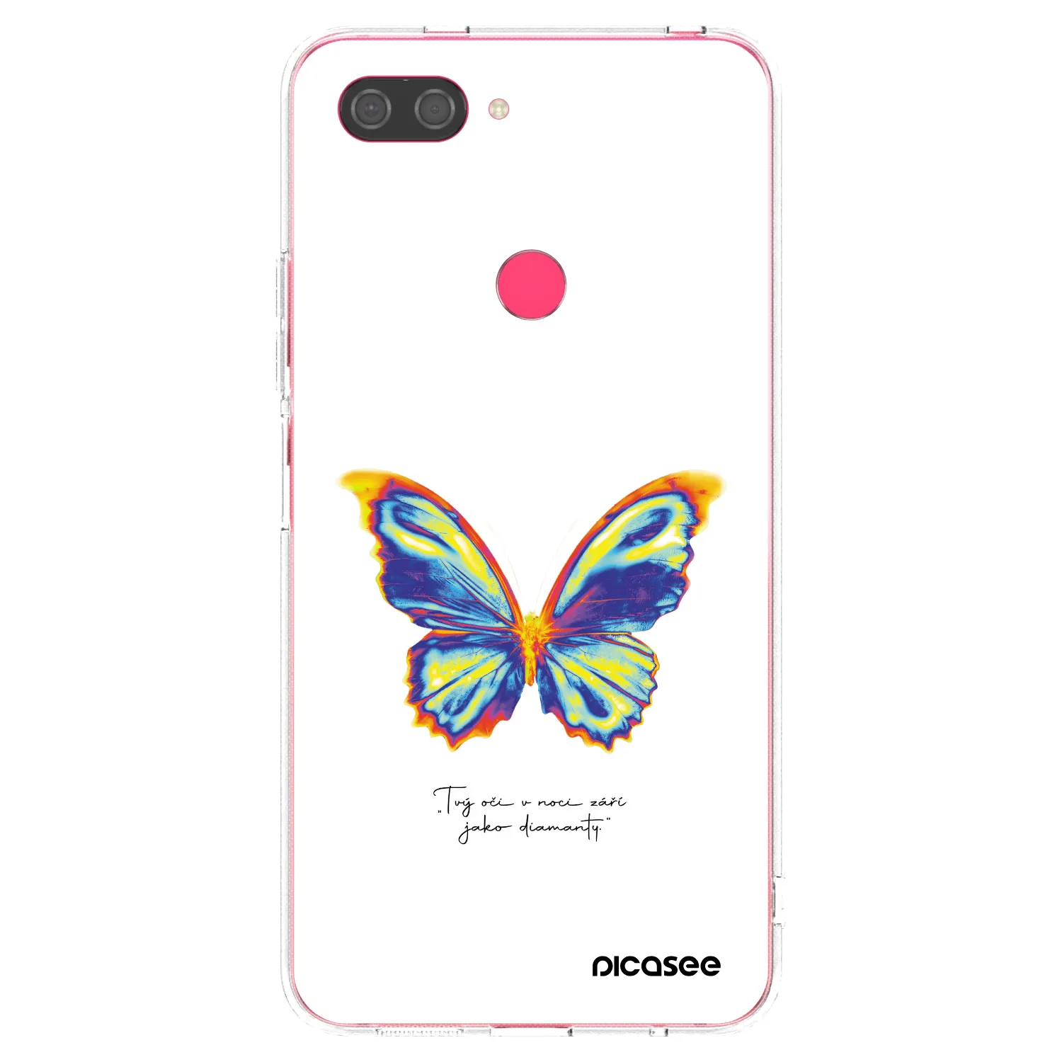 Picasee silikonski prozorni ovitek za Xiaomi Mi 8 Lite - Diamanty White