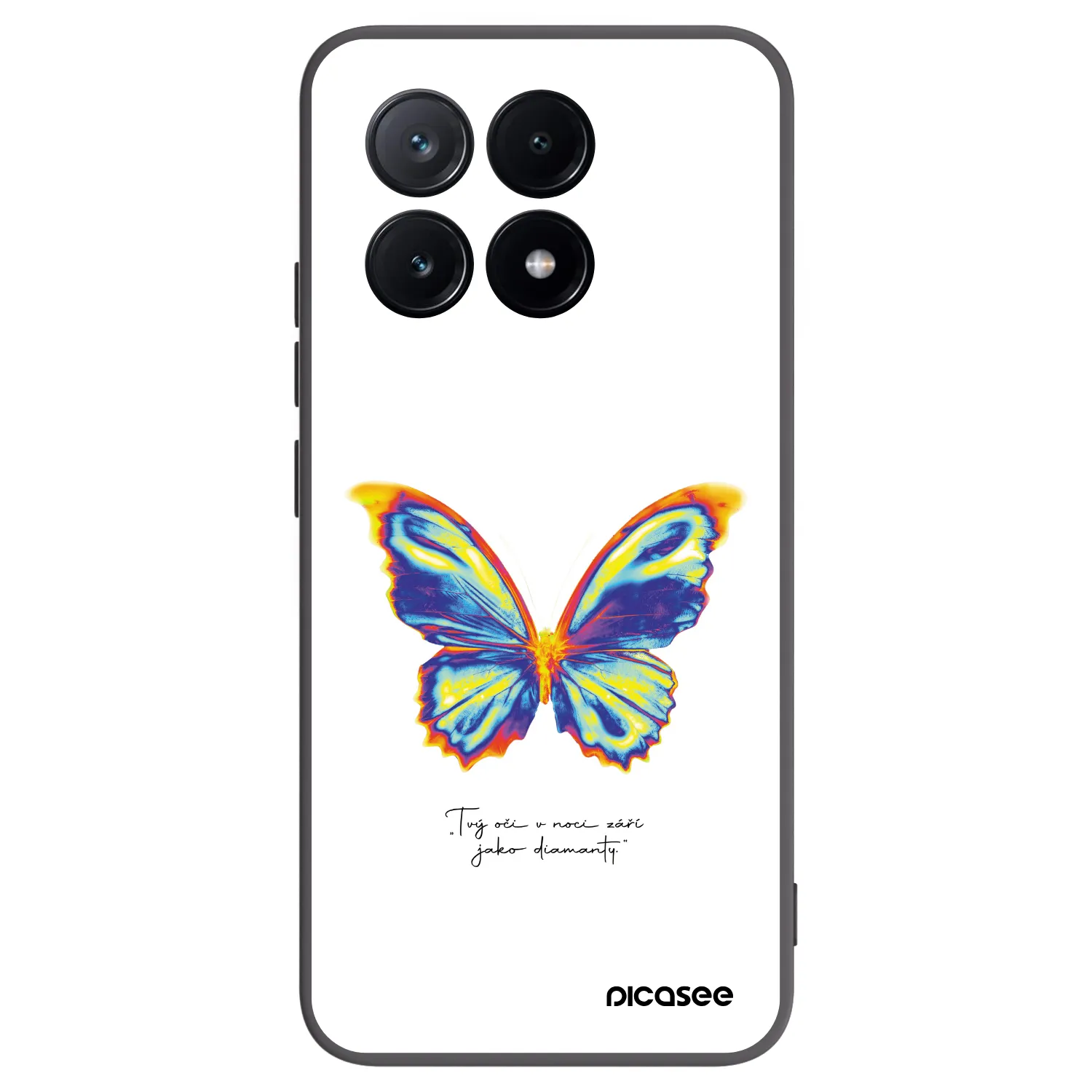 Picasee silikonski črni ovitek za Xiaomi Poco X6 Pro - Diamanty White