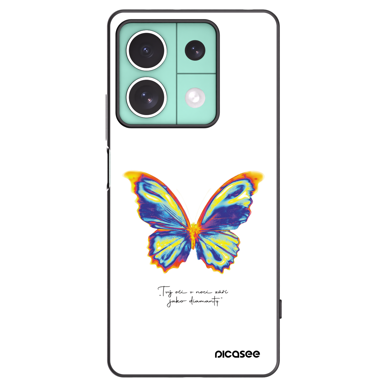 Picasee silikonski črni ovitek za Xiaomi Redmi Note 13 5G - Diamanty White