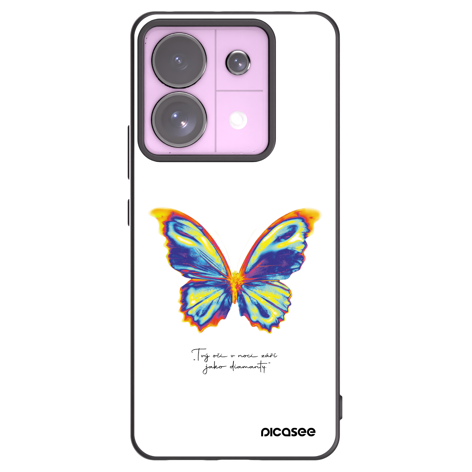 Picasee silikonski črni ovitek za Xiaomi Redmi Note 13 Pro 5G - Diamanty White