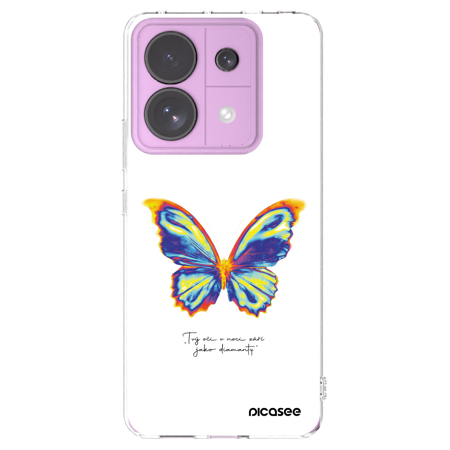 Picasee silikonski prozorni ovitek za Xiaomi Redmi Note 13 Pro 5G - Diamanty White