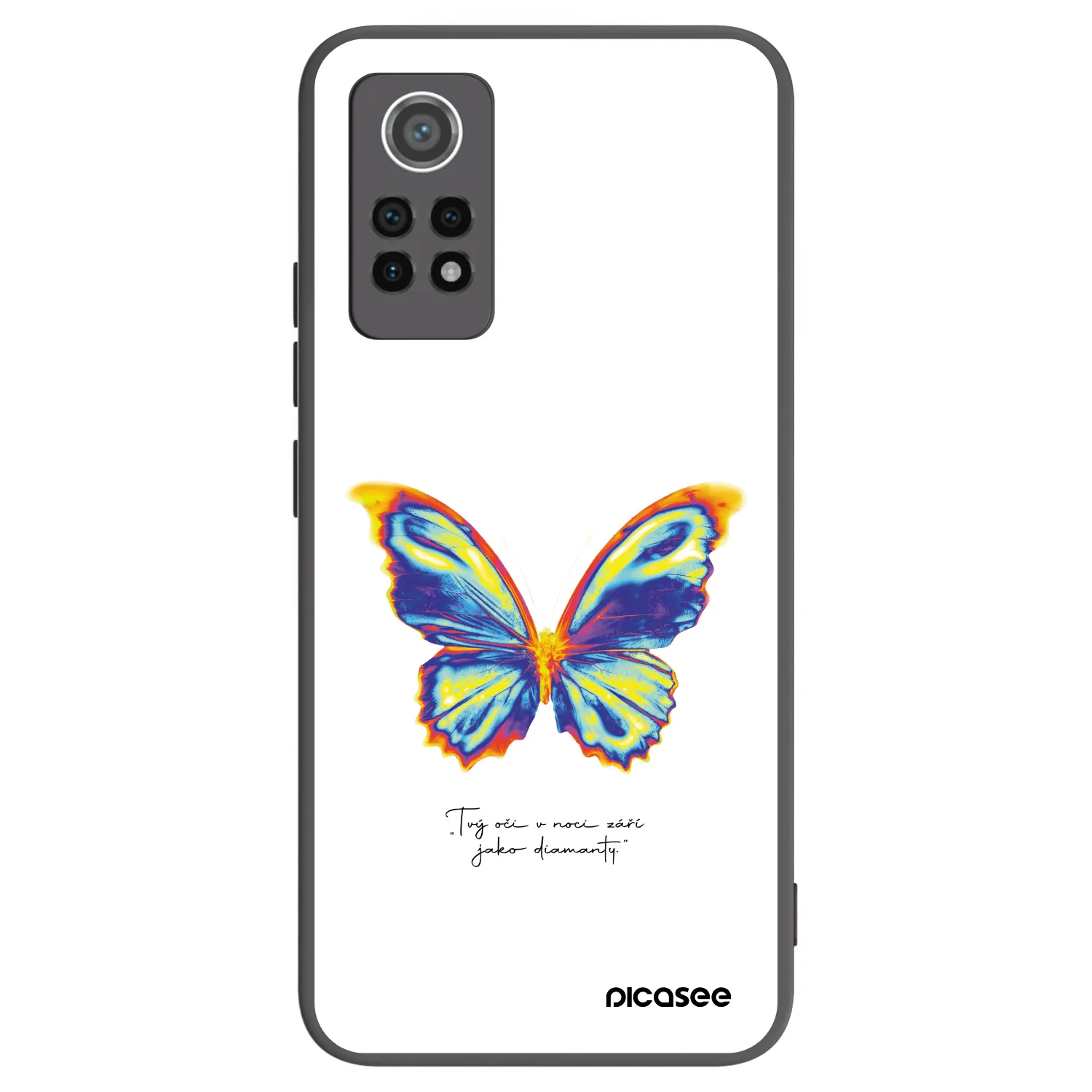 Picasee silikonski črni ovitek za Xiaomi Redmi Note 12 Pro 4G - Diamanty White