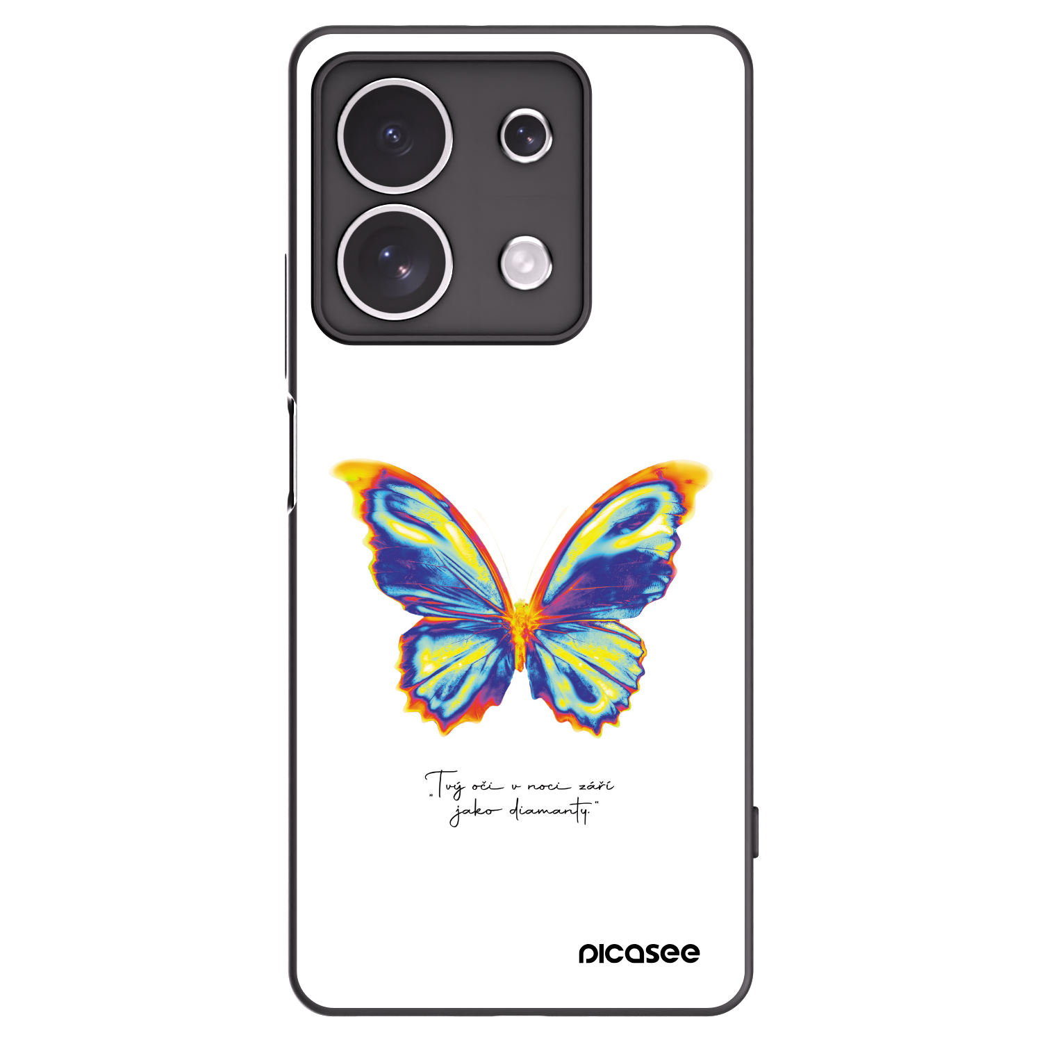 Picasee silikonski črni ovitek za Xiaomi Redmi Note 13 4G - Diamanty White