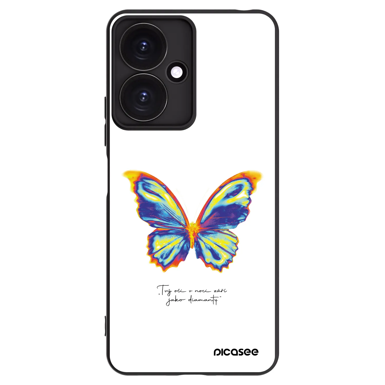 Picasee silikonski črni ovitek za Xiaomi Redmi 13C 5G - Diamanty White