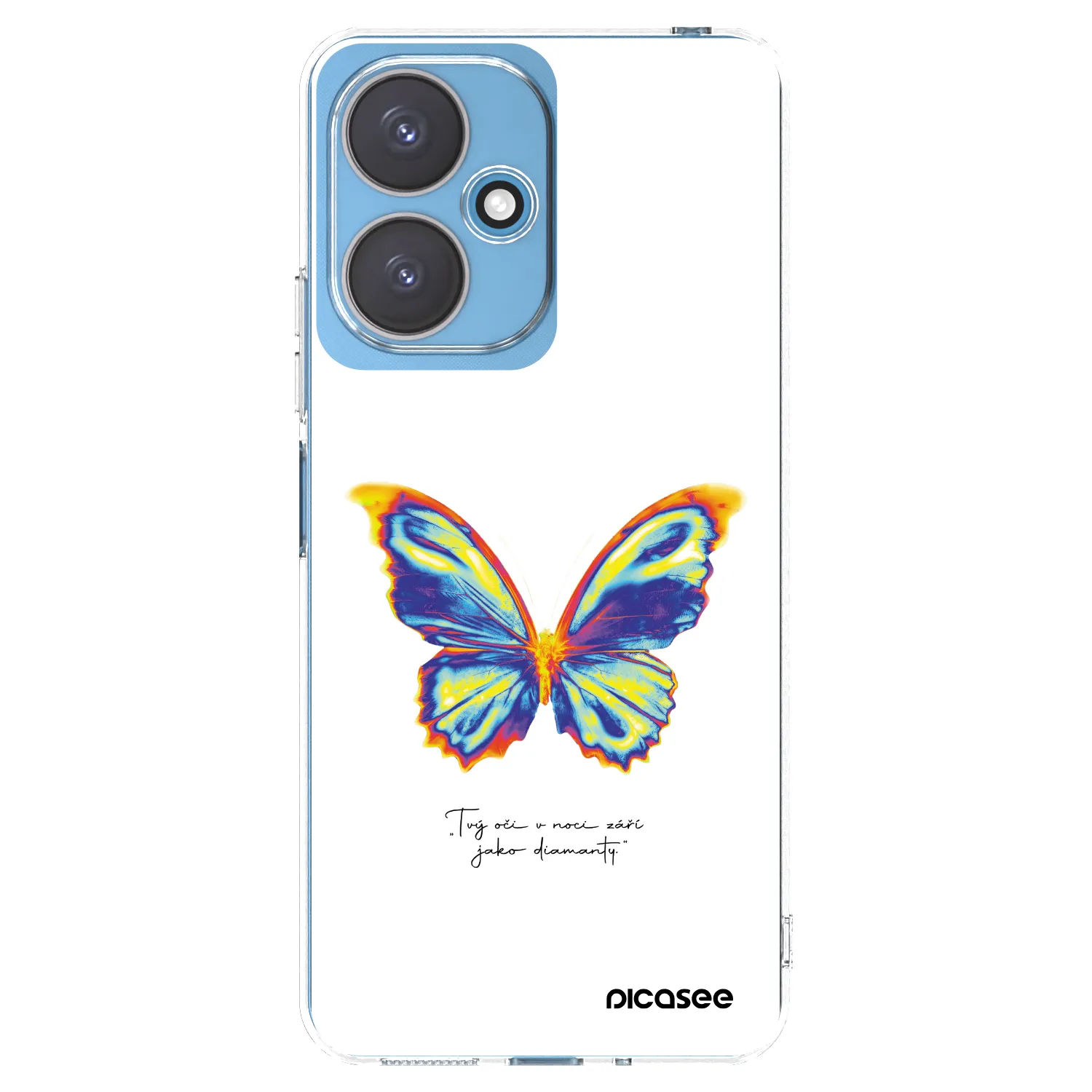 Picasee silikonski prozorni ovitek za Xiaomi Redmi 13C 5G - Diamanty White