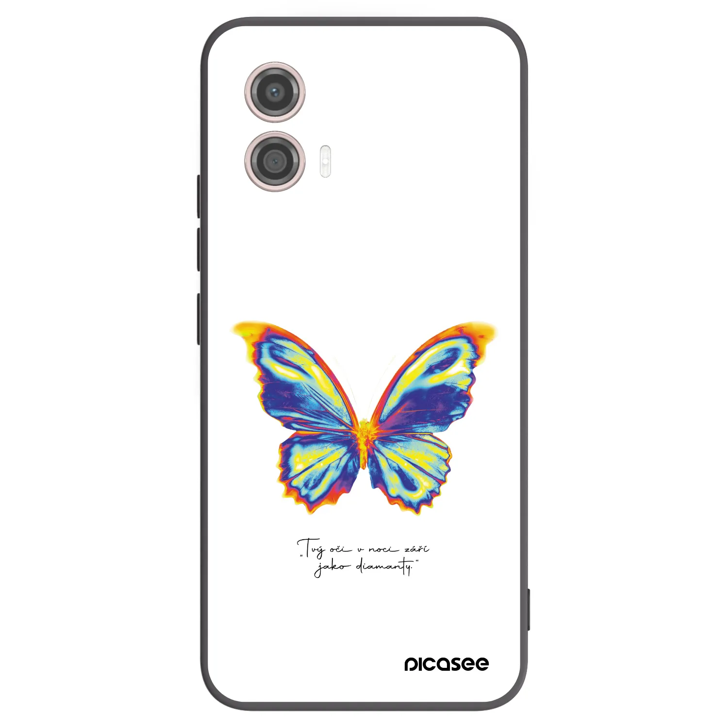Picasee silikonski črni ovitek za Motorola Moto G53 5G - Diamanty White